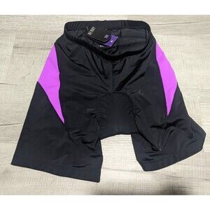 NWT BEROY Womens Cycling 3D Gel Padded Bike Shorts Size XL Black Magenta